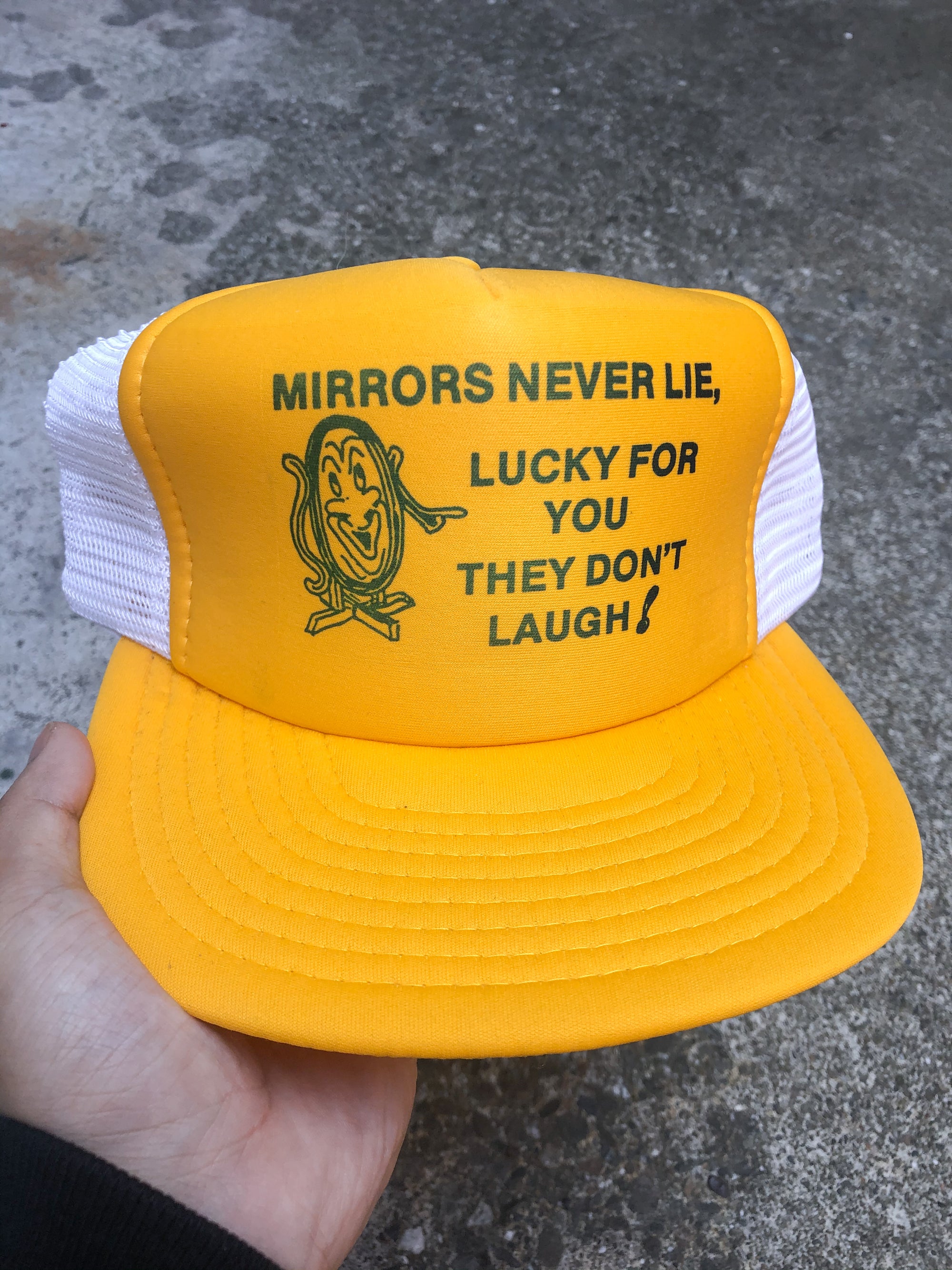 1980s “Mirrors Never Lie” Trucker Hat