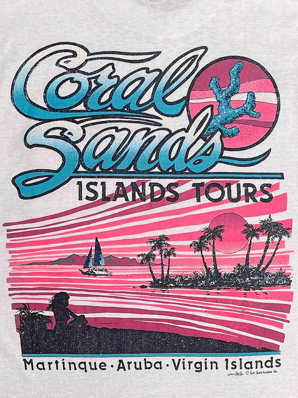 1980s “Coral Sands” Single Stitched Pocket Tee (M)