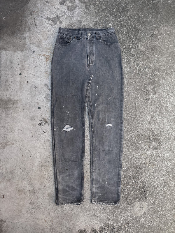 1980s Levi’s Repaired Faded Charcoal 501 (28X31)