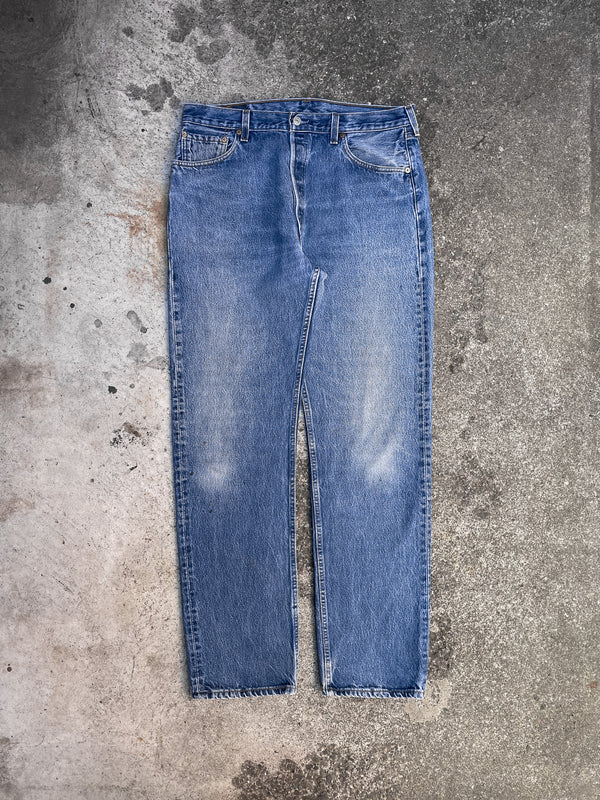 1990s Levi’s Worn In Blue 501 (34X33)