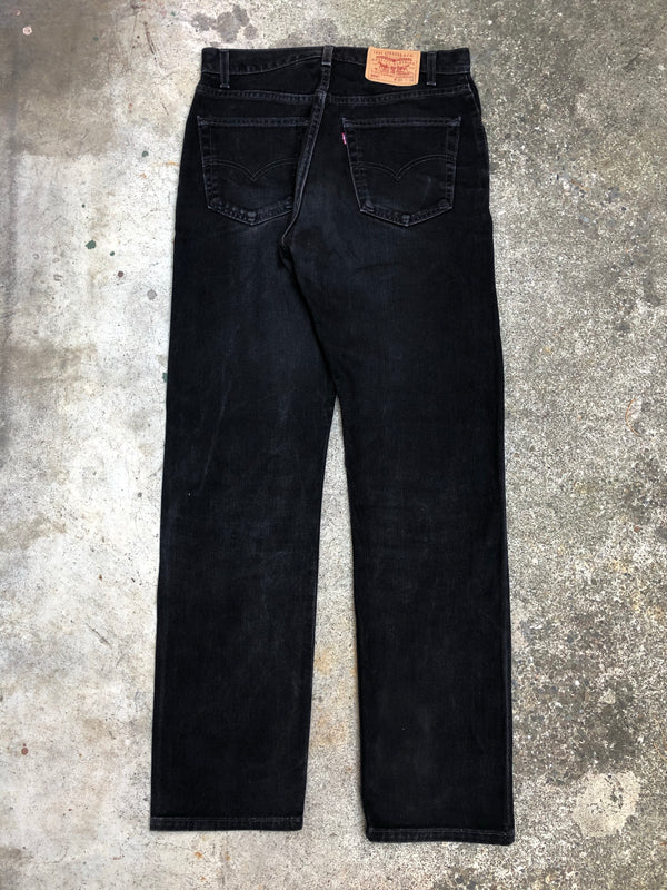 1990s Levis Worn In Black 505 (32X33)