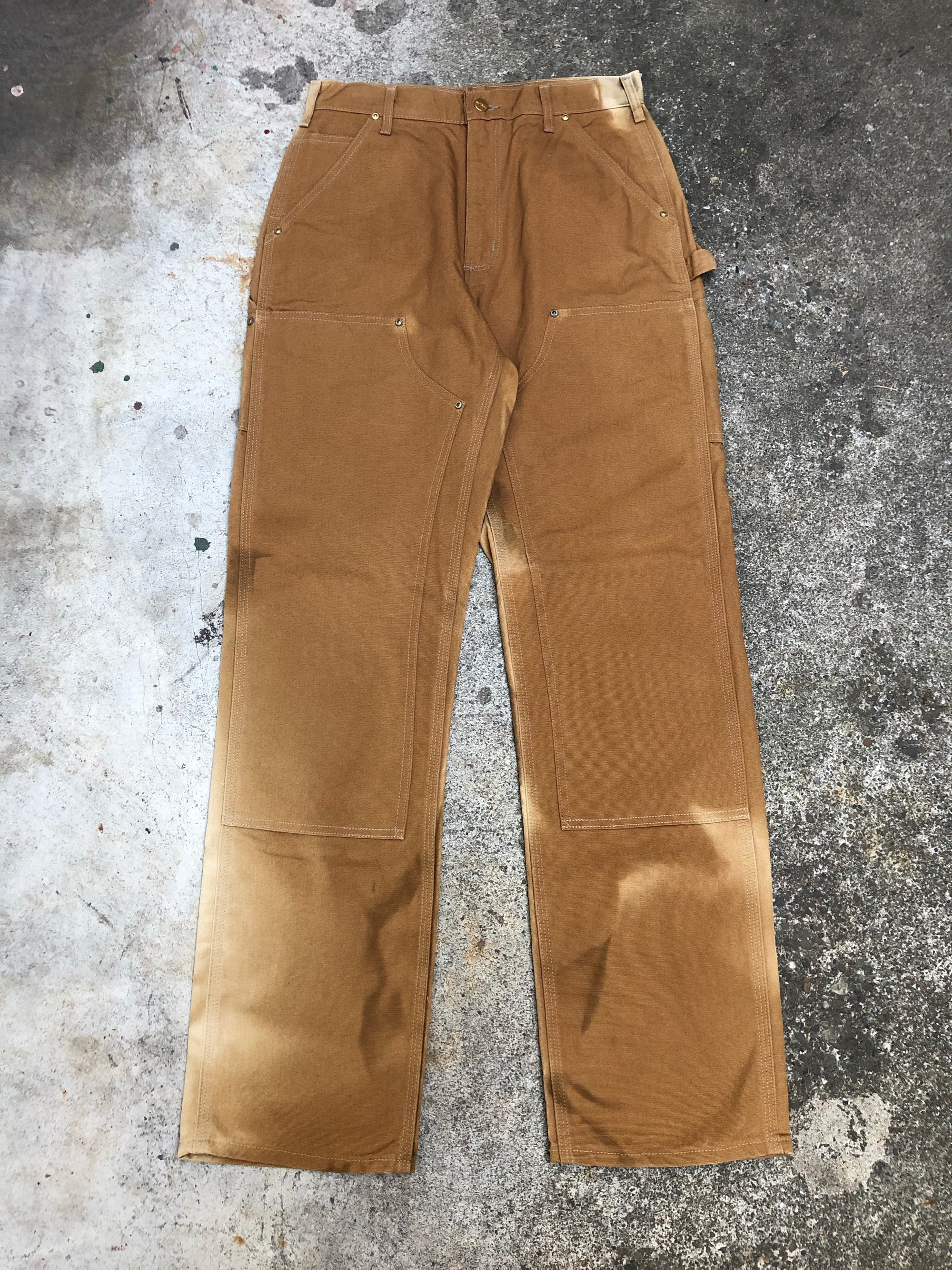 Carhartt B01 Sun Bleached Brown Double Front Knee Work Pants (30X33)