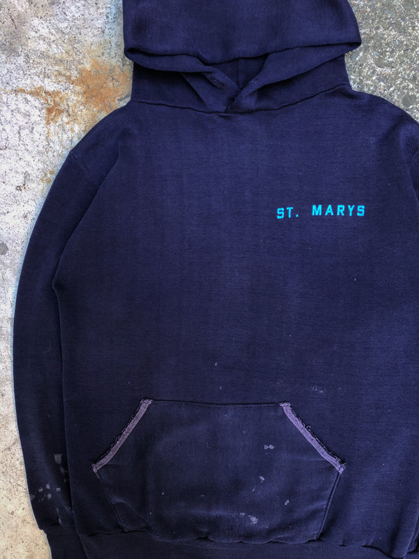 1970s Russell Faded Navy “St. Marys” Hoodie