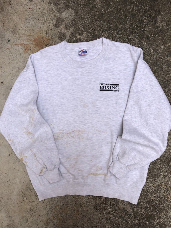 1990s Heather Grey “Portland Boxing Club” Sweatshirt