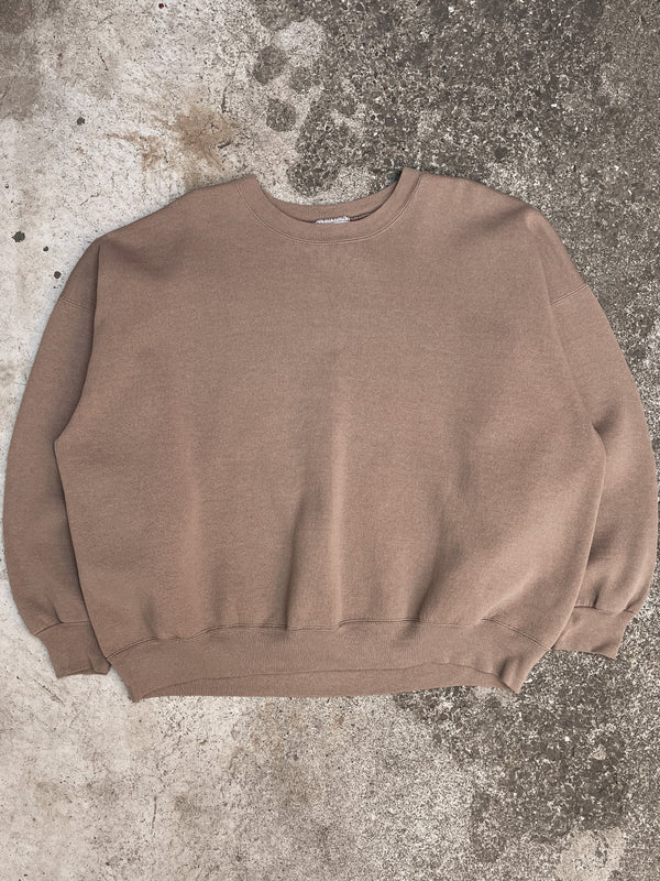 1990s Faded Tan Blank Sweatshirt