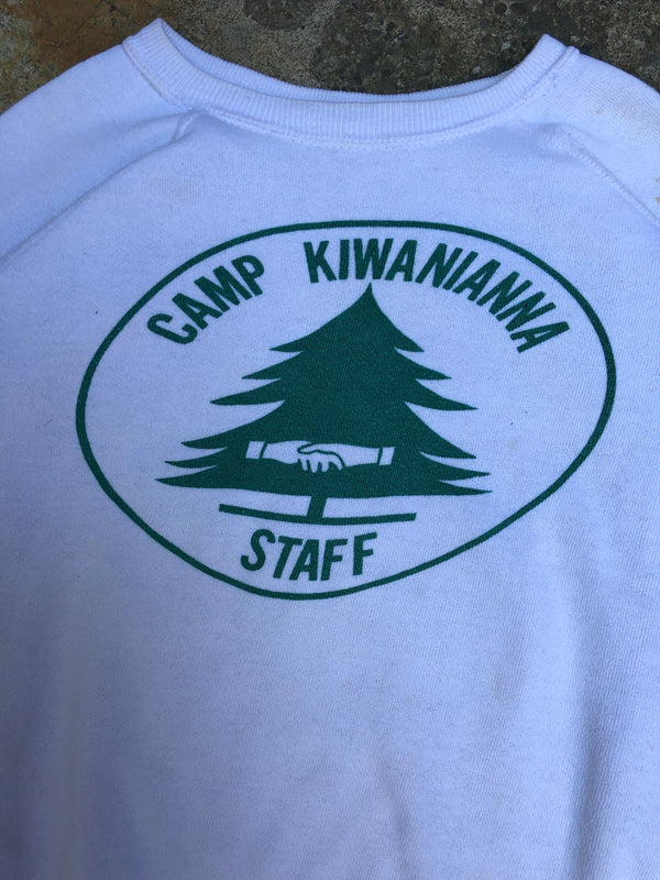 1960s White “Camp Kiwanianna” Raglan Sweatshirt