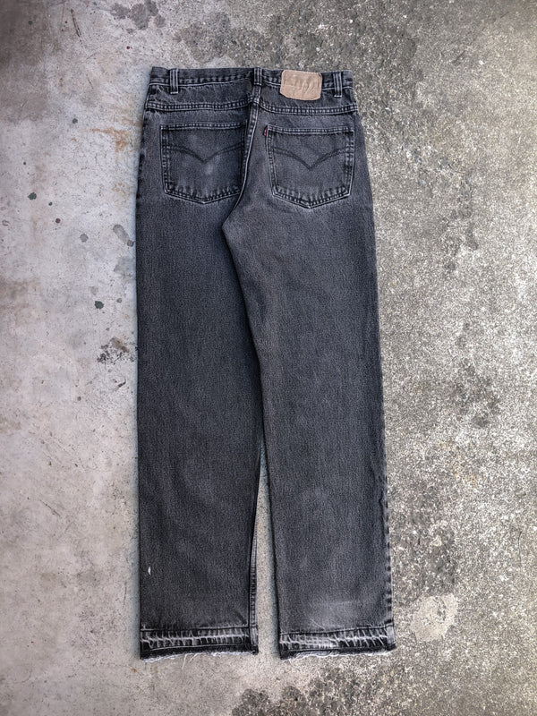 1980s Levis Faded Black Released Hem Denim (30X31)