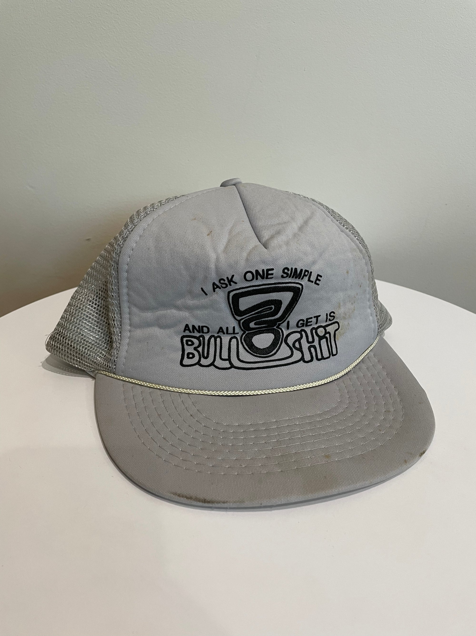 1990s “I Ask One Simple Question…” Trucker Hat