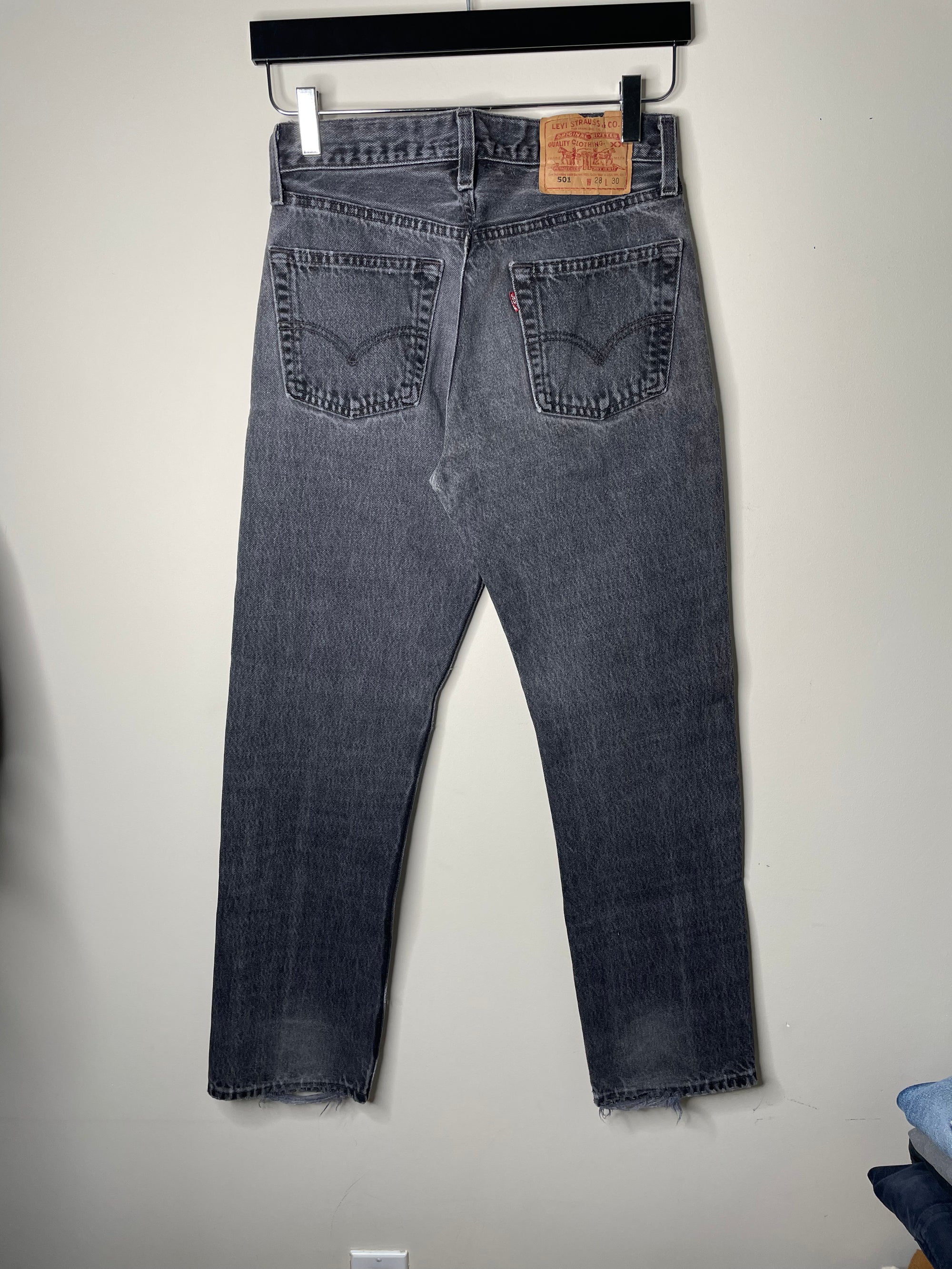 1990s Levi’s Faded Charcoal Black 501 (26X28)