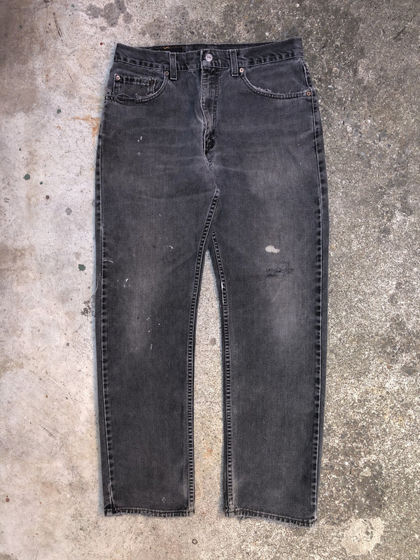 1990s Levis Repaired Paint Faded Black 505 (32X29)