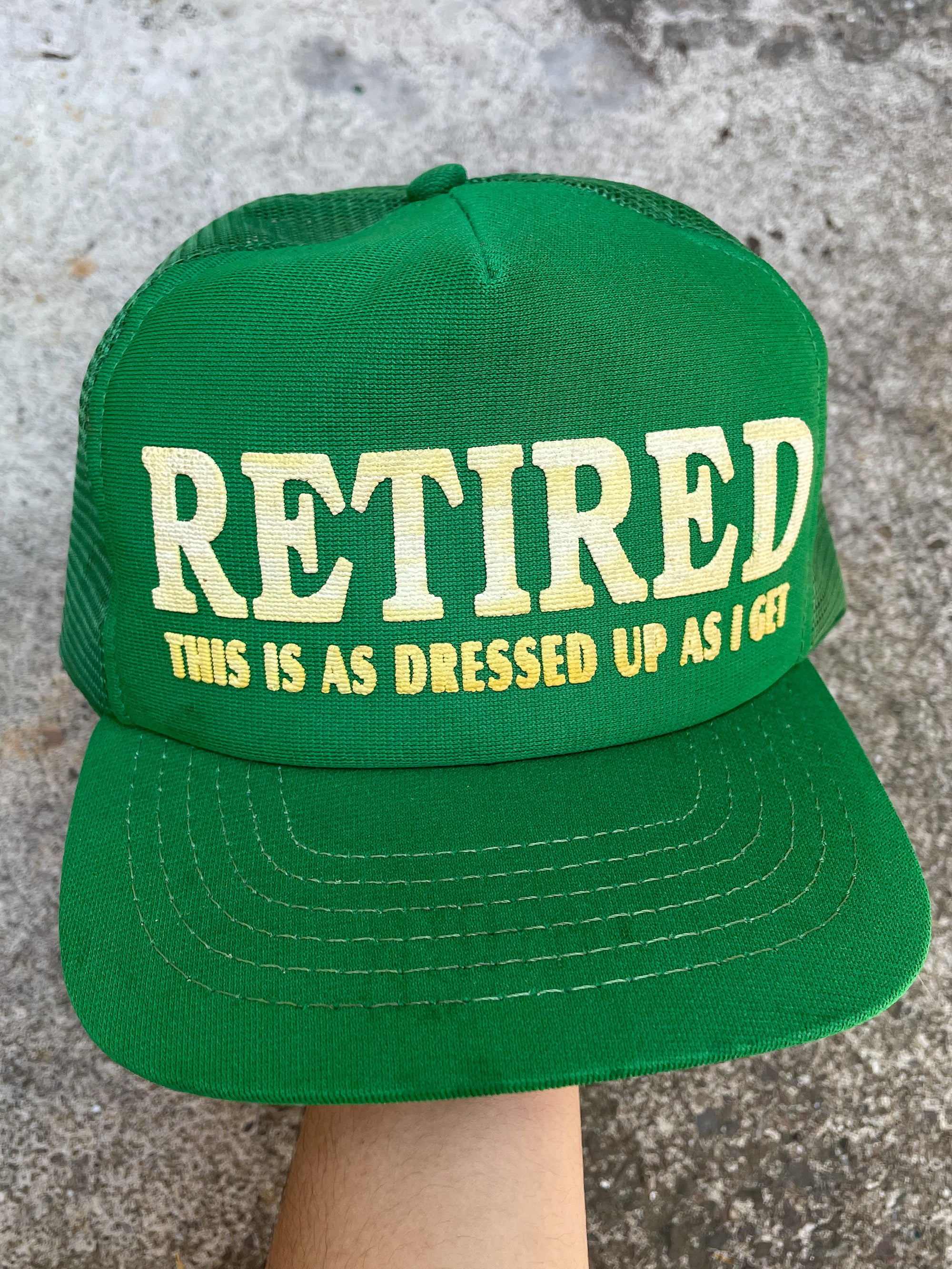 1980s “Retired” Trucker Hat