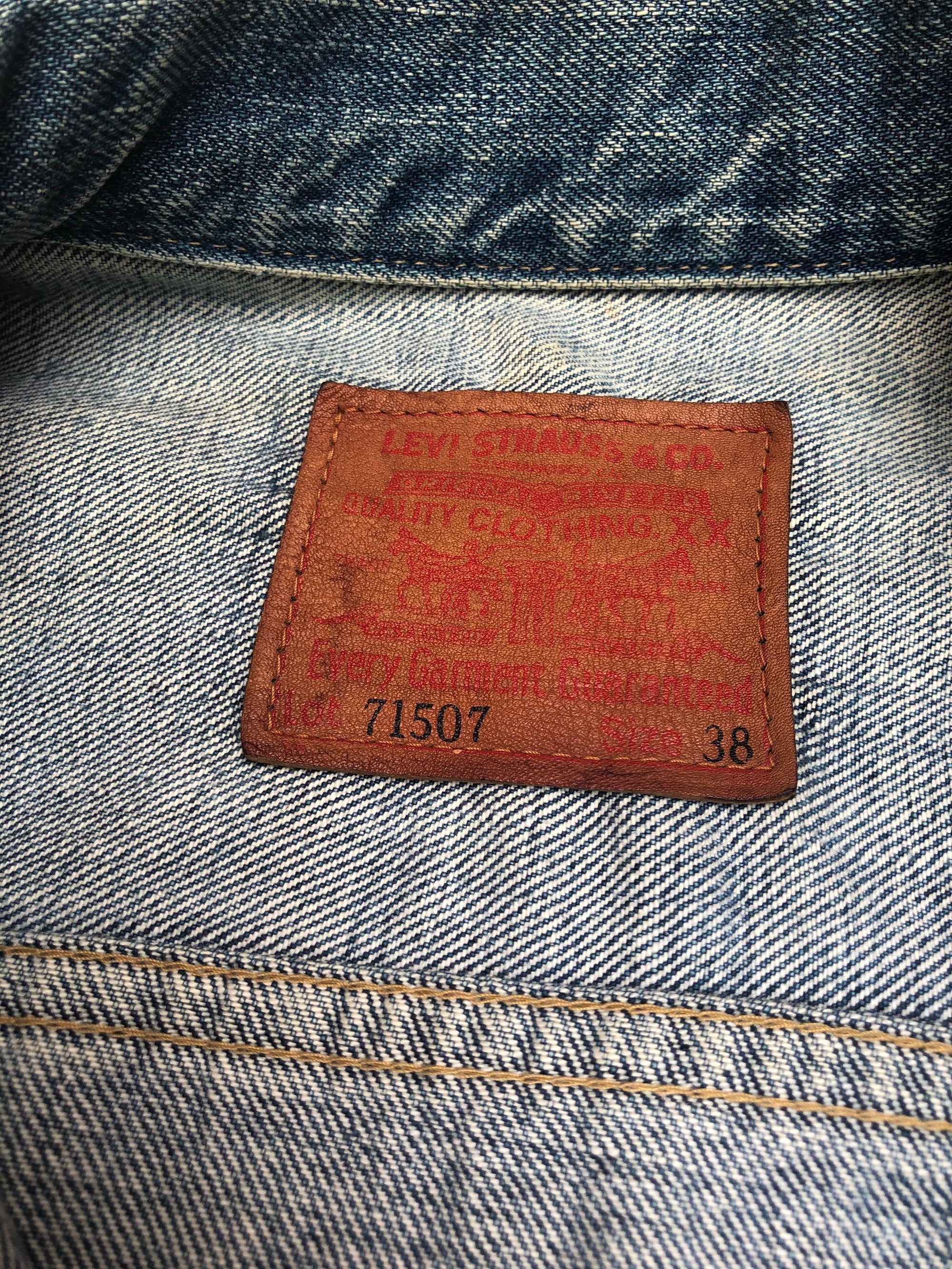 1990s Japanese Selvedge Levis 71507 Denim Jacket