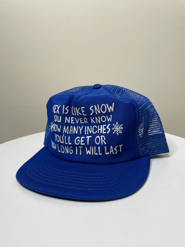 1980s “Sex Is Like Snow…” Trucker Hat