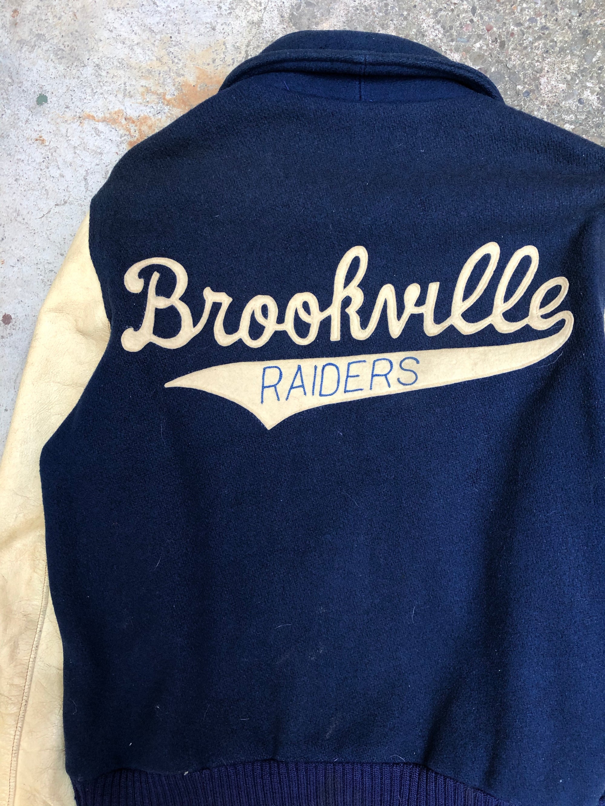 1970s Chain Stitch “Brookville Raiders” Varsity Jacket