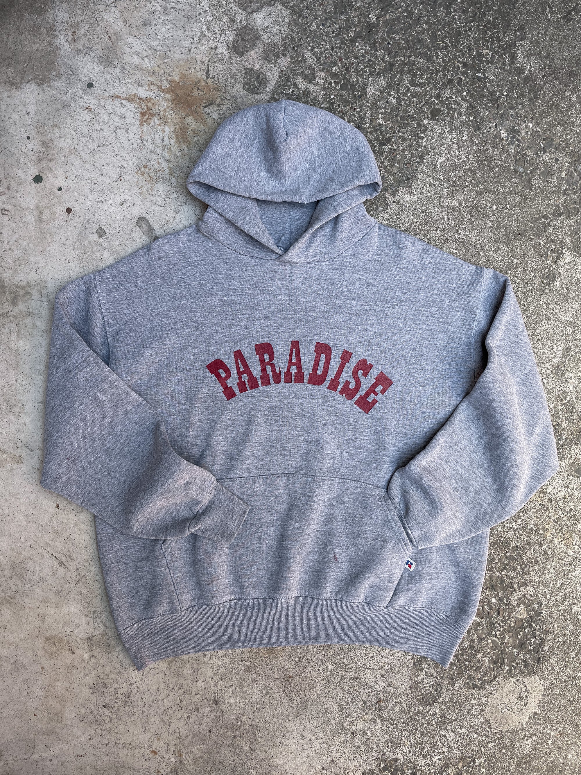 1990s Russell “Paradise” Heather Grey Hoodie