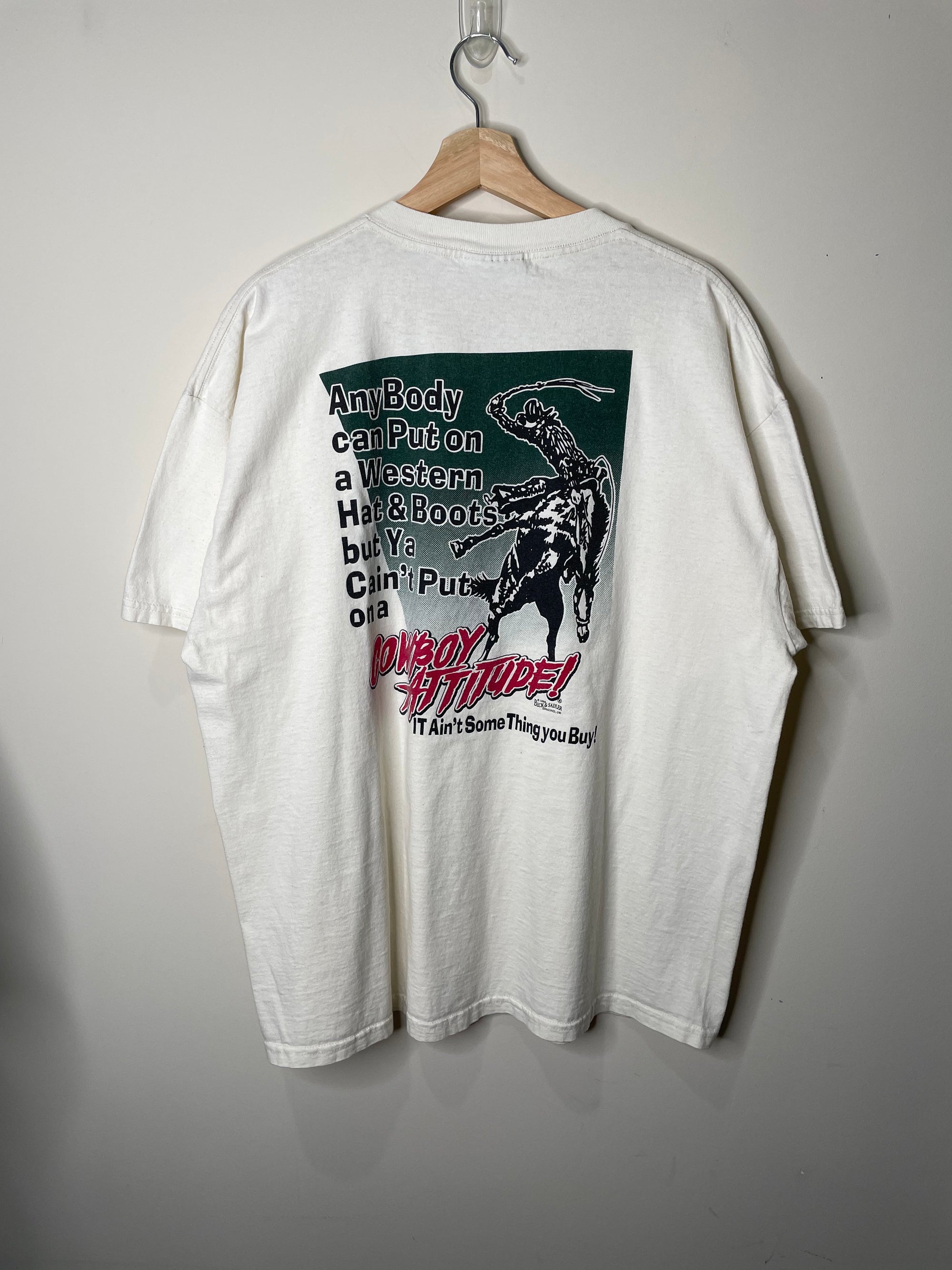 1990s “Cowboy Attitude” Tee (XL)