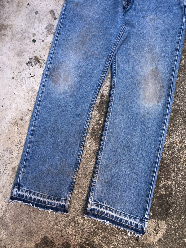 1990s Levis Faded Blue 505 Released Hem (33X30)