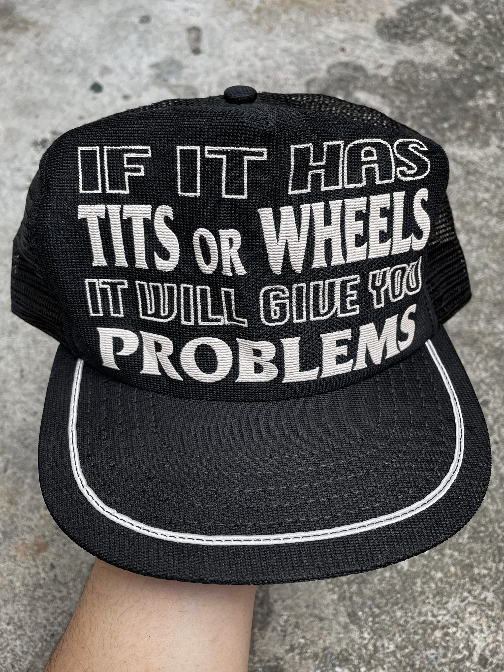 1980s “If It Has Tits or Wheels…” Trucker Hat