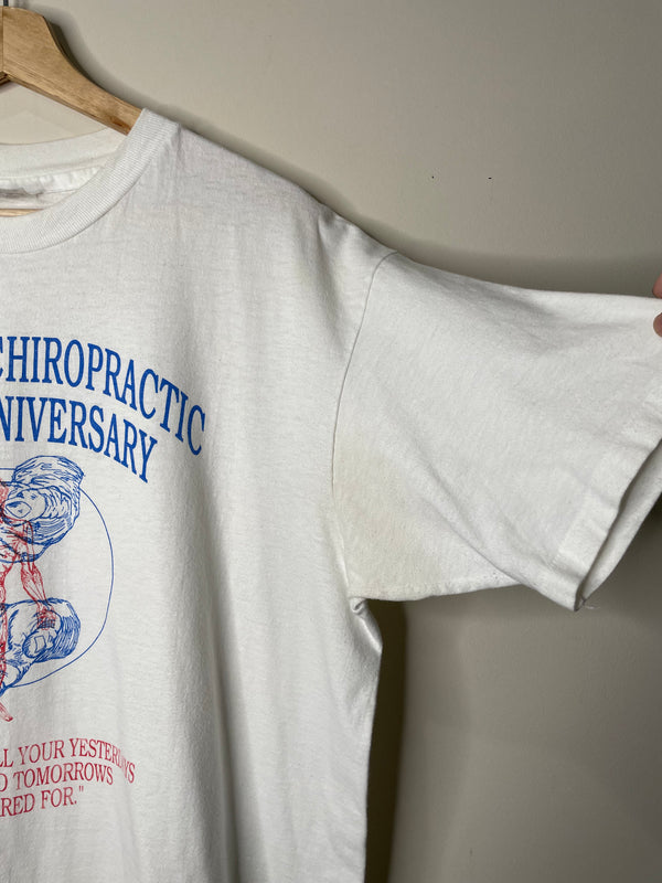 1990s “Paritsky Chiropractic” Single Stitched Hanes Beefy Tee (XL)