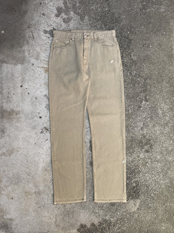 Vintage Levi’s Painted Tan 501 Released Hem (32X34)