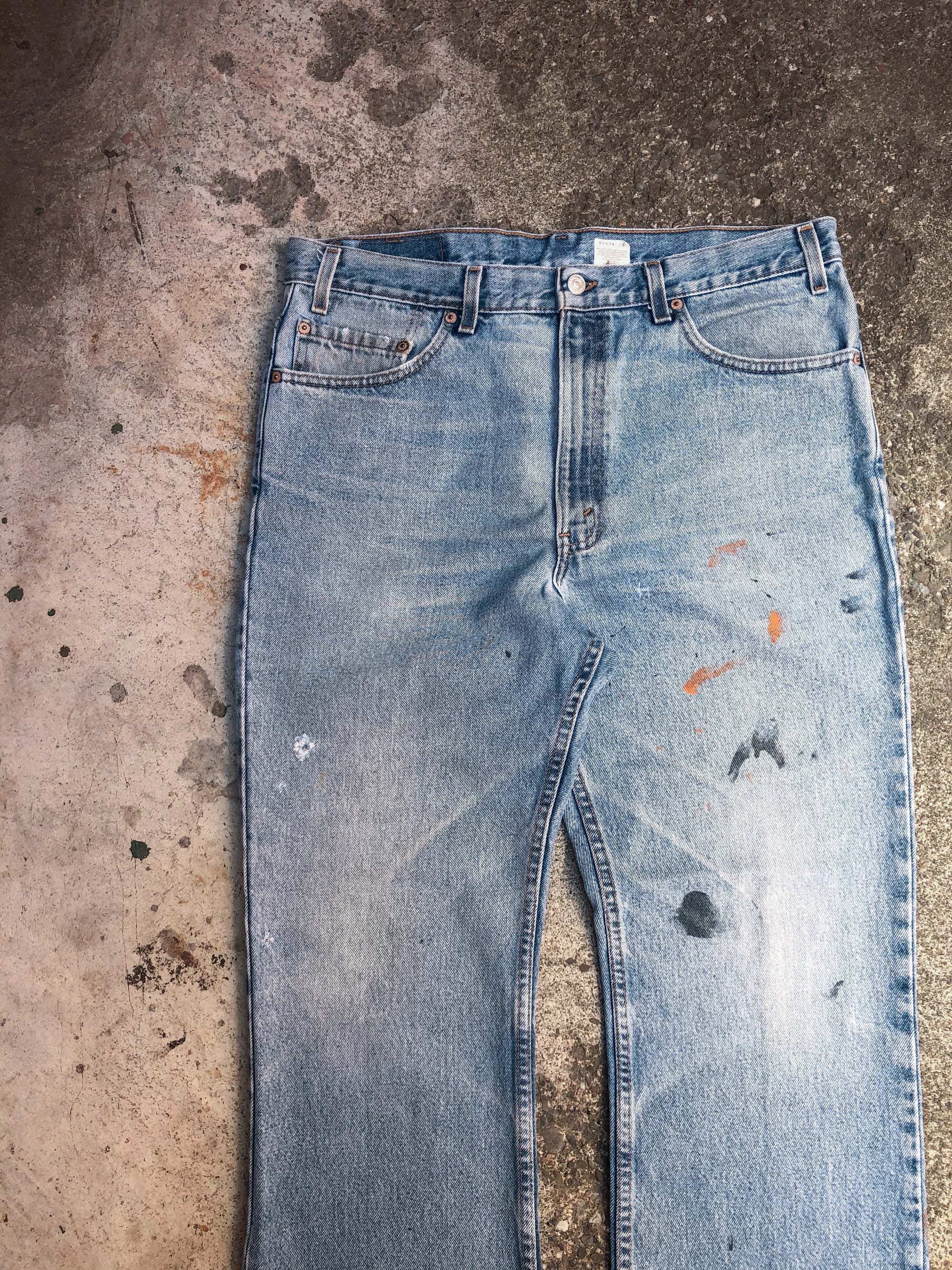 1990s Levis Painted Faded Blue 517 (36X28)