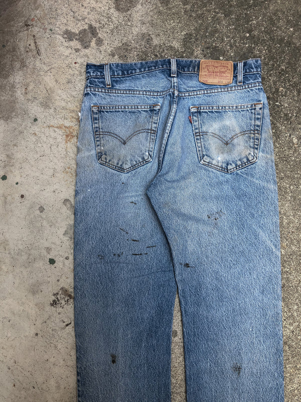 1990s Levis Distressed Faded Blue 505 (34X30)