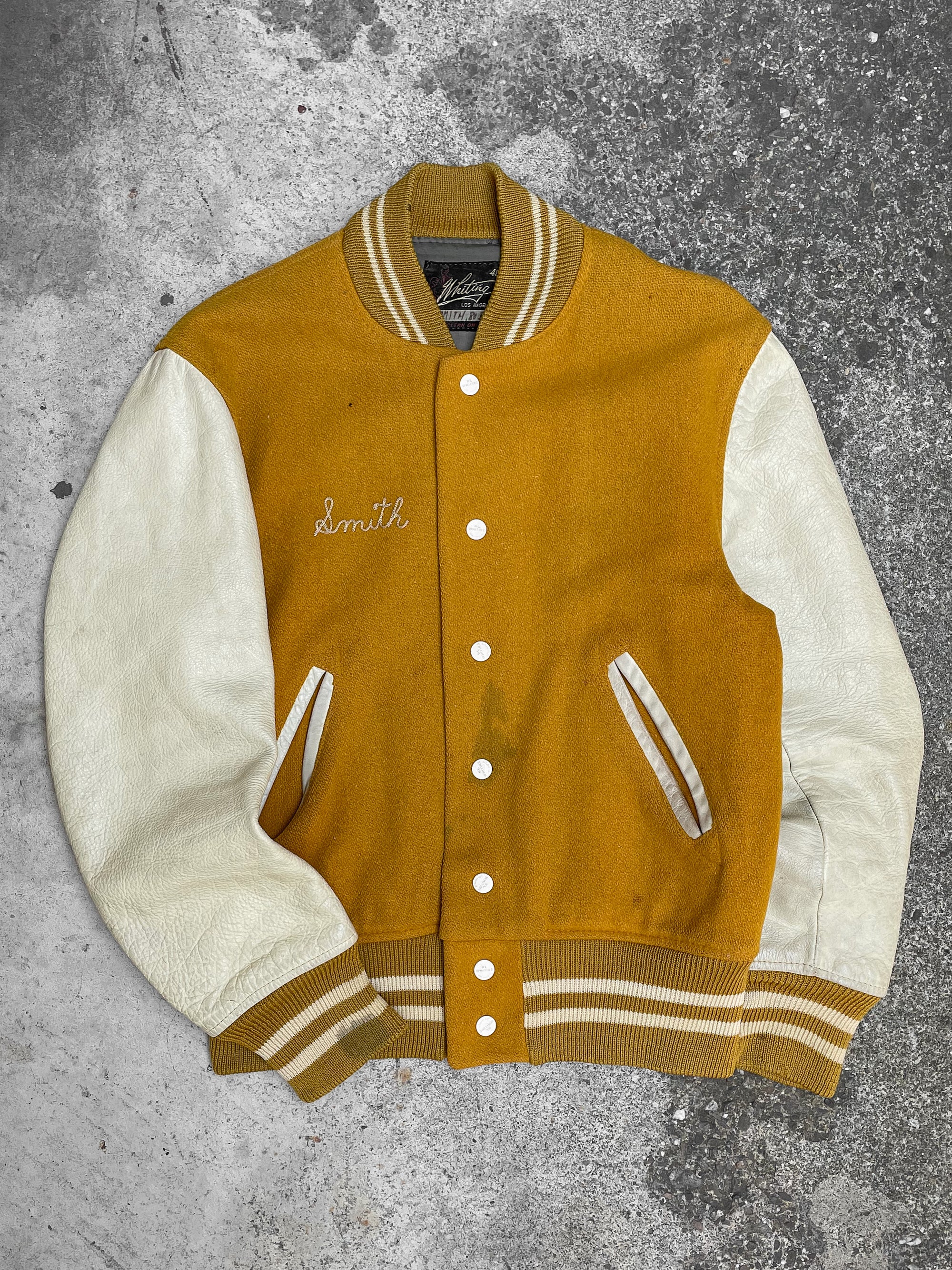 1970s “Smith” Chain Stitched Varsity Jacket (S)
