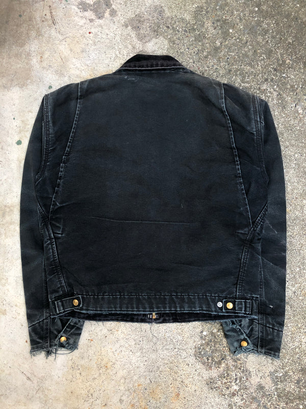 1990s Carhartt Faded Black Lined Work Jacket (S/M)