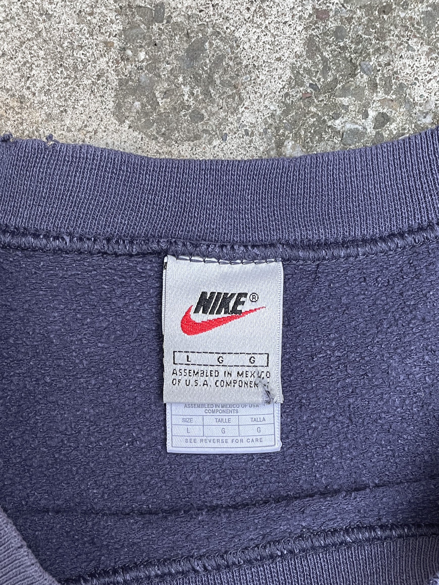 1990s Nike Faded Indigo Sweatshirt