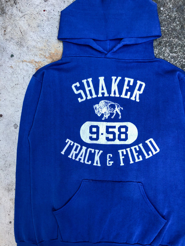 1970s Royal Blue “Shaker Track & Field” Hoodie