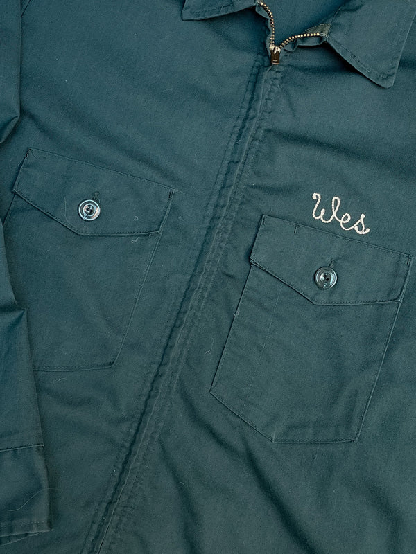 1980s Evergreen Chain Stitch “MAFCA” Talon Zip Work Jacket