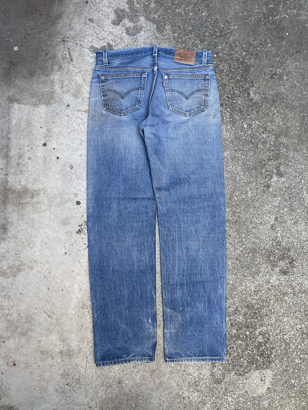 1990s Levis Faded Worn In Blue 501XX (33X31)