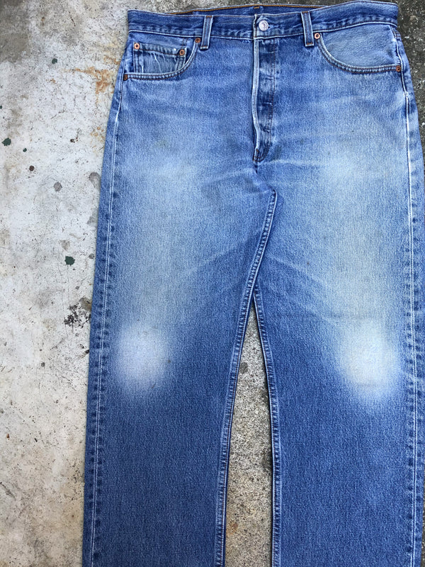 1990s Levis Faded Blue 501 (35X29)