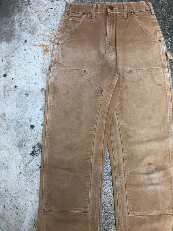 Carhartt B01 Tan Double Front Knee Work Pants (27X33)