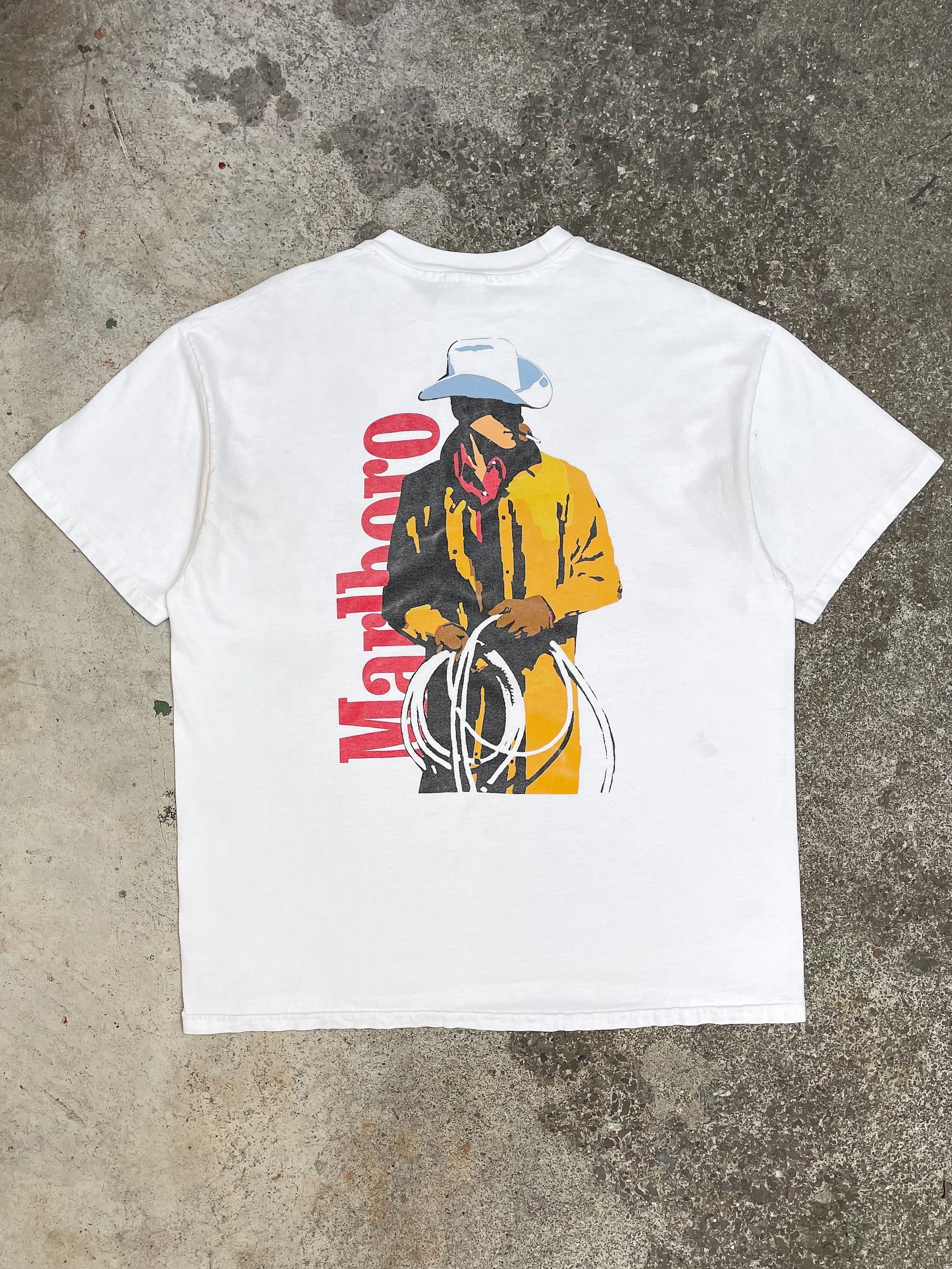 1990s “Marlboro Cowboy” Single Stitched Hanes Beefy Tee (XL)