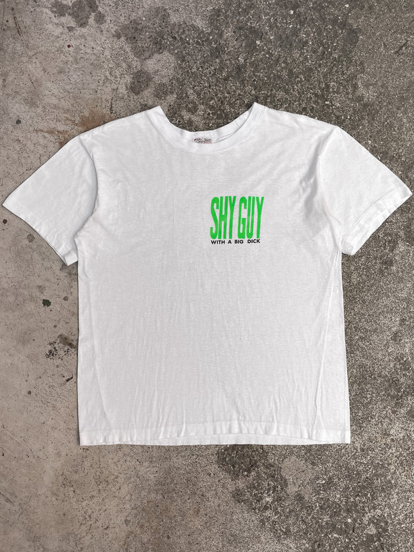 1980s “Shy Guy With A Big Dick” Single Stitched Tee