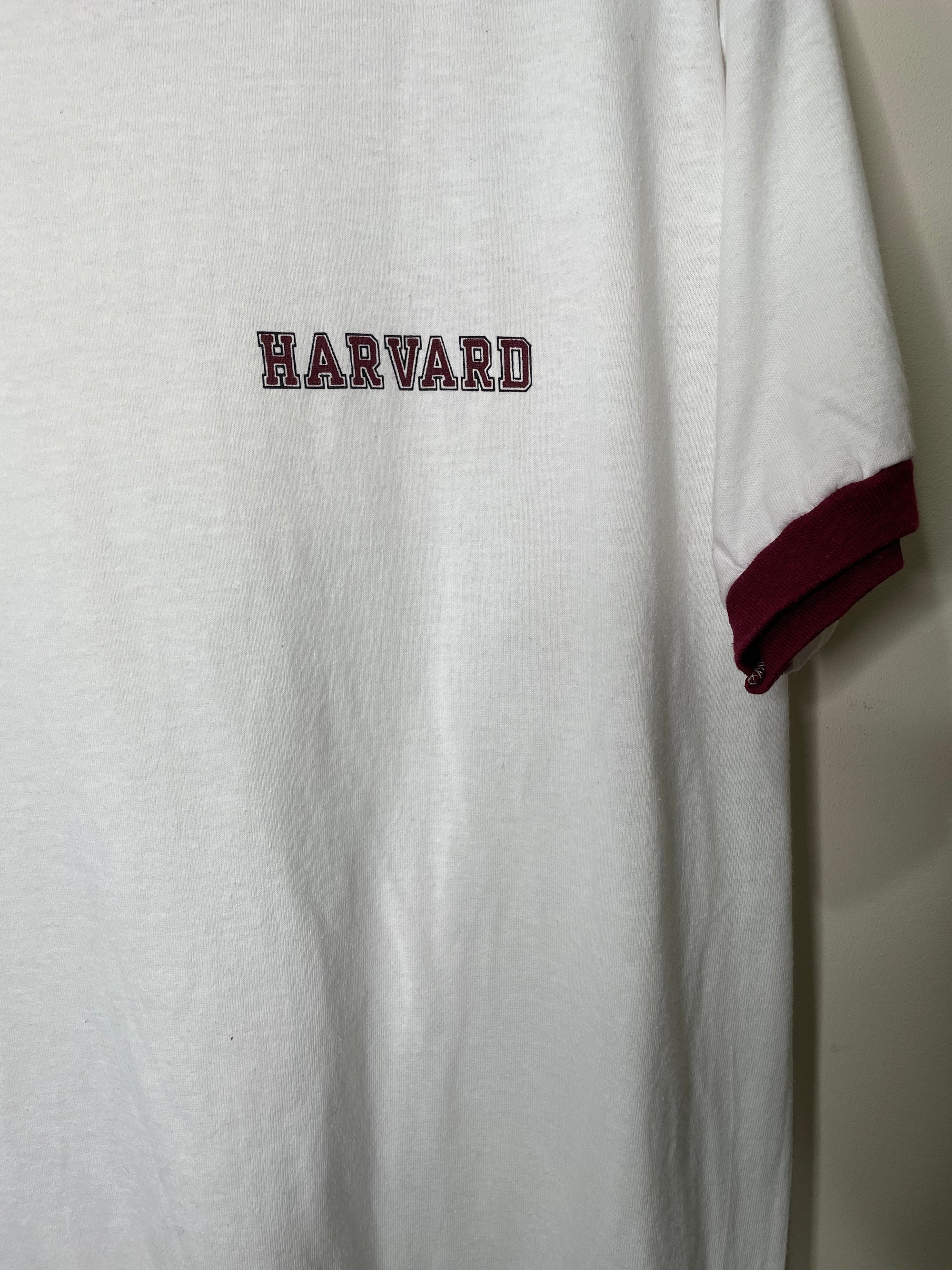 1980s Champion “Harvard” Ringer Tee