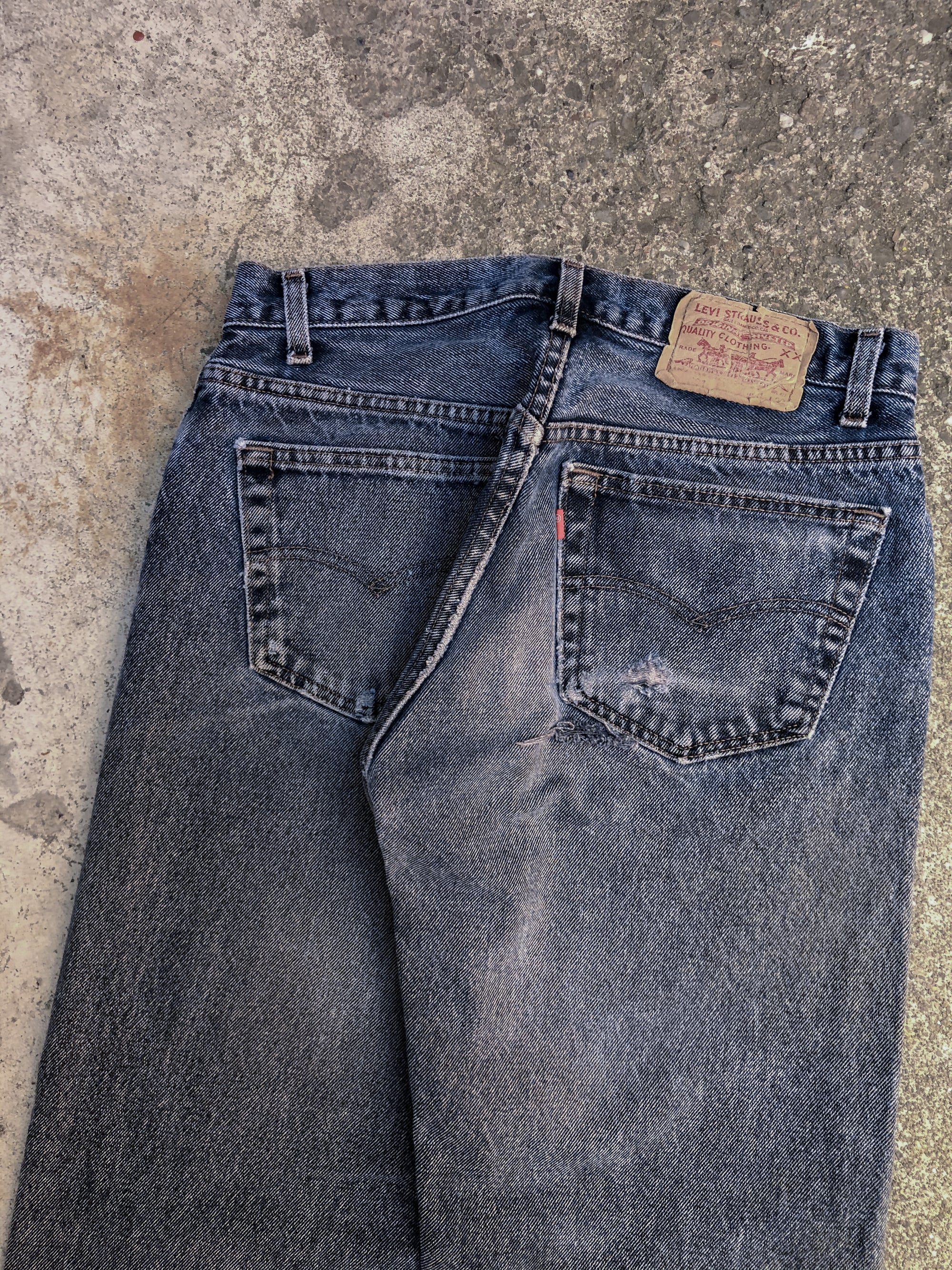 1980s Levis Washed Blue Grey 501 (29X28)