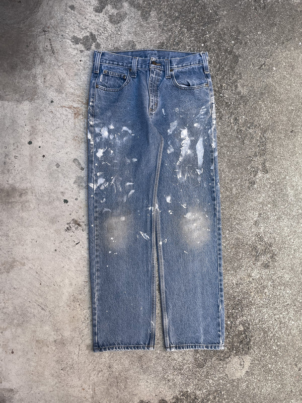 Carhartt B480 Painted Blue Denim (31X30)