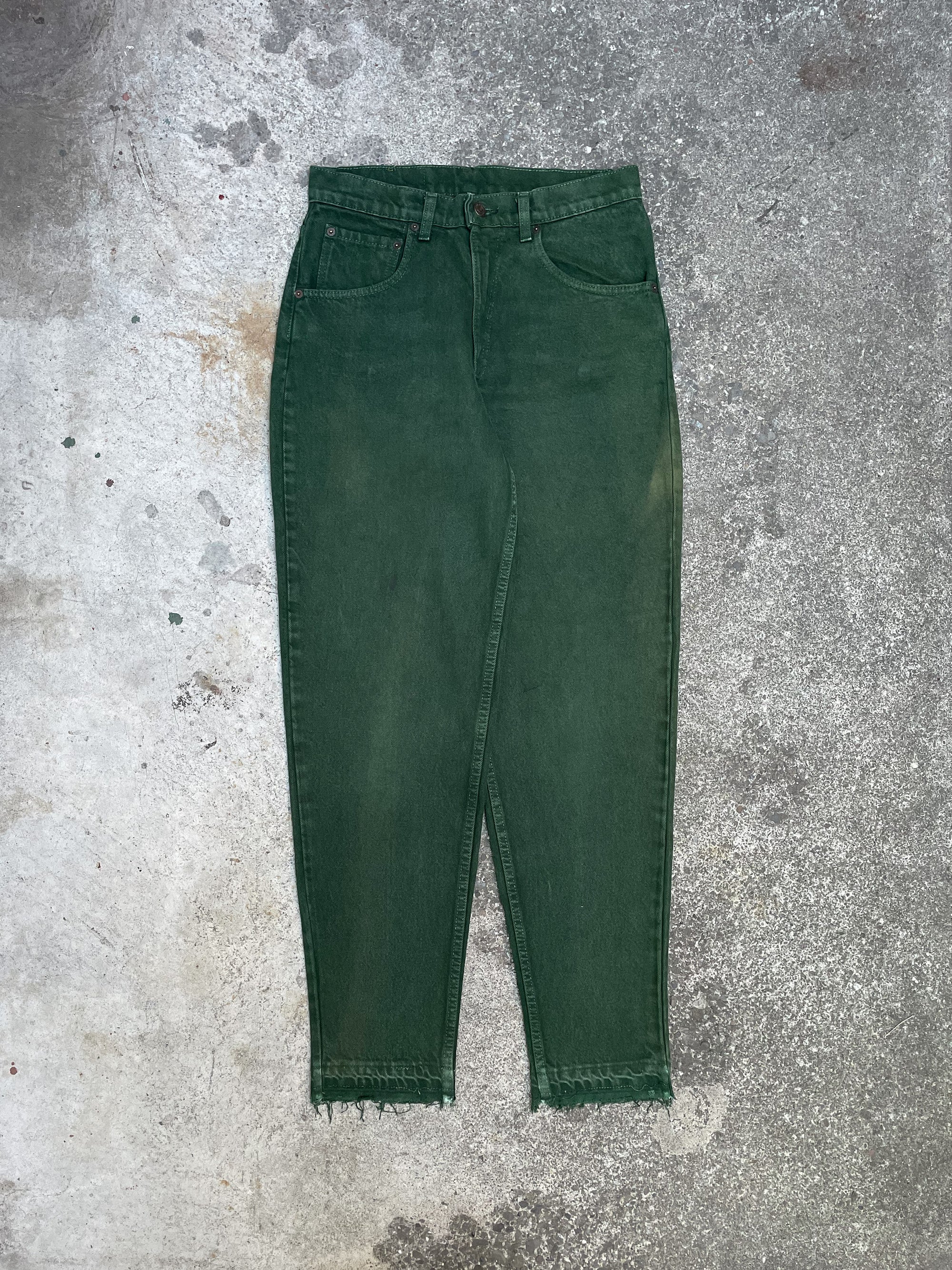 1990s Levi’s Sun Faded Green 560 Released Hem (29X32)