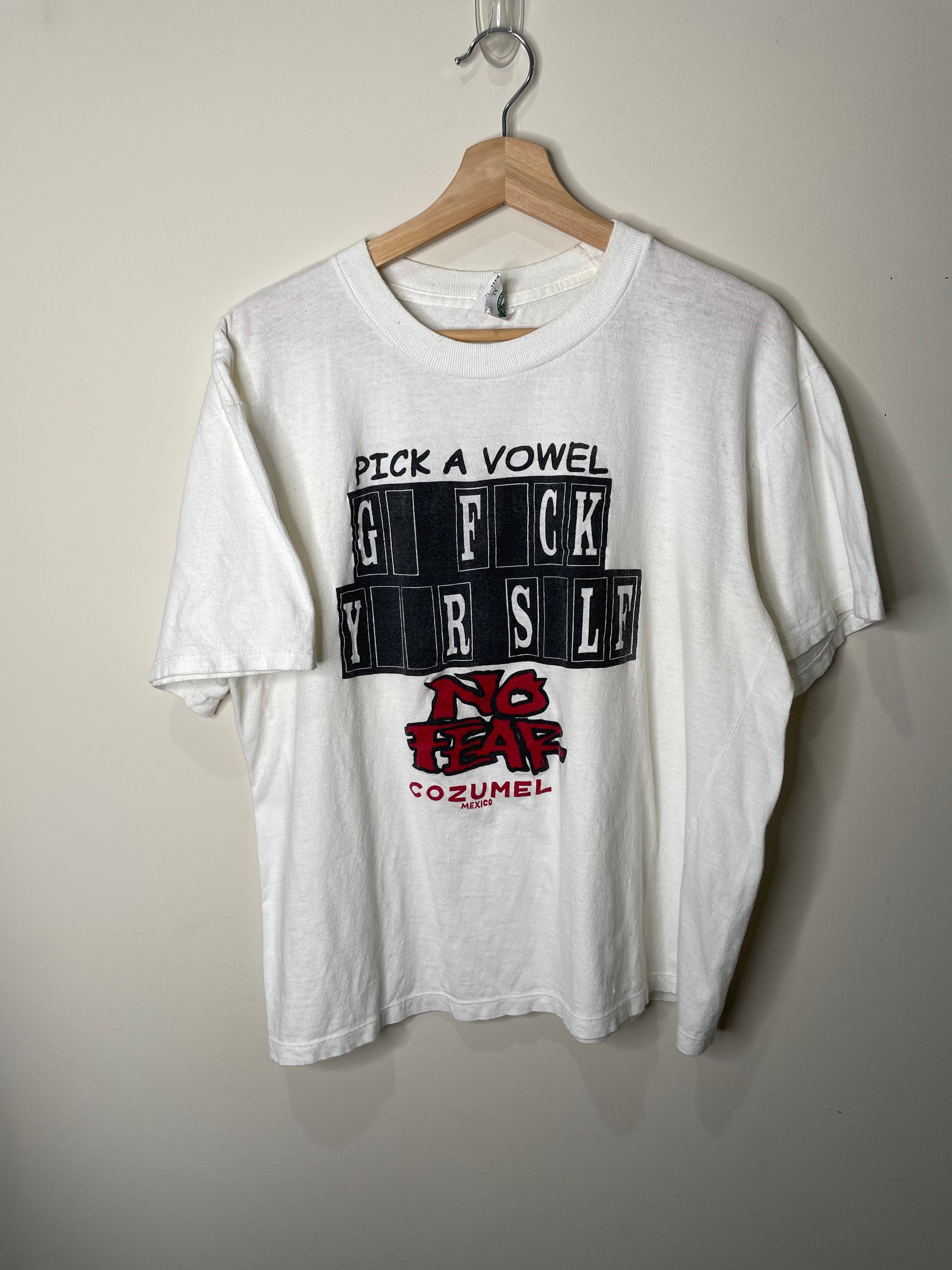 2000s “Pick A Vowel” Tee (M)