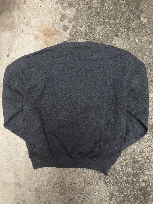 1990s Russell Charcoal Grey Blank Sweatshirt