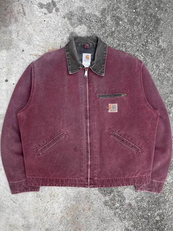 Carhartt Faded Brick Red Lined Work Jacket (XL)