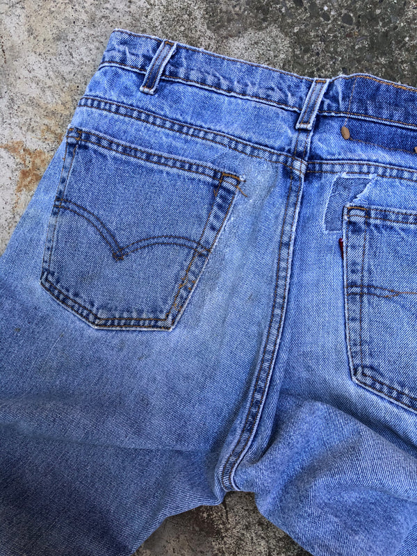 1990s Levis Repaired Faded Blue 505 (34X34)