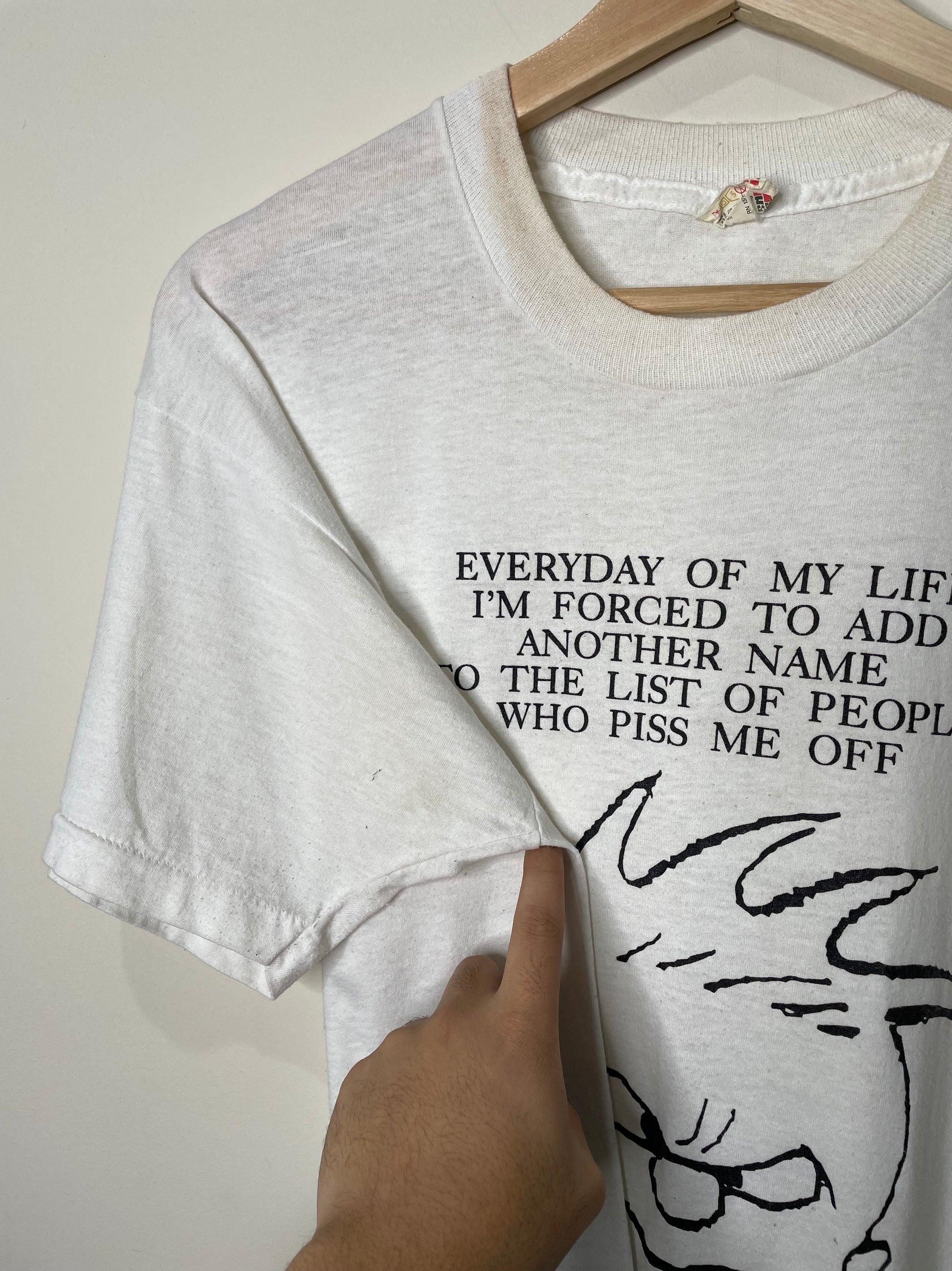 1980s “Everyday Of My Life…” Single Stitched Screen Stars Tee (L)