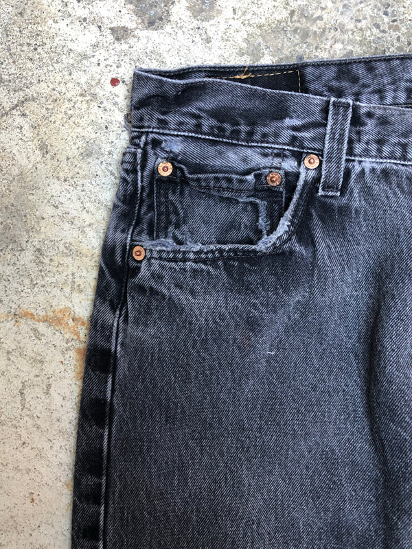 1990s Levis 501 Worn In Black (32X32)