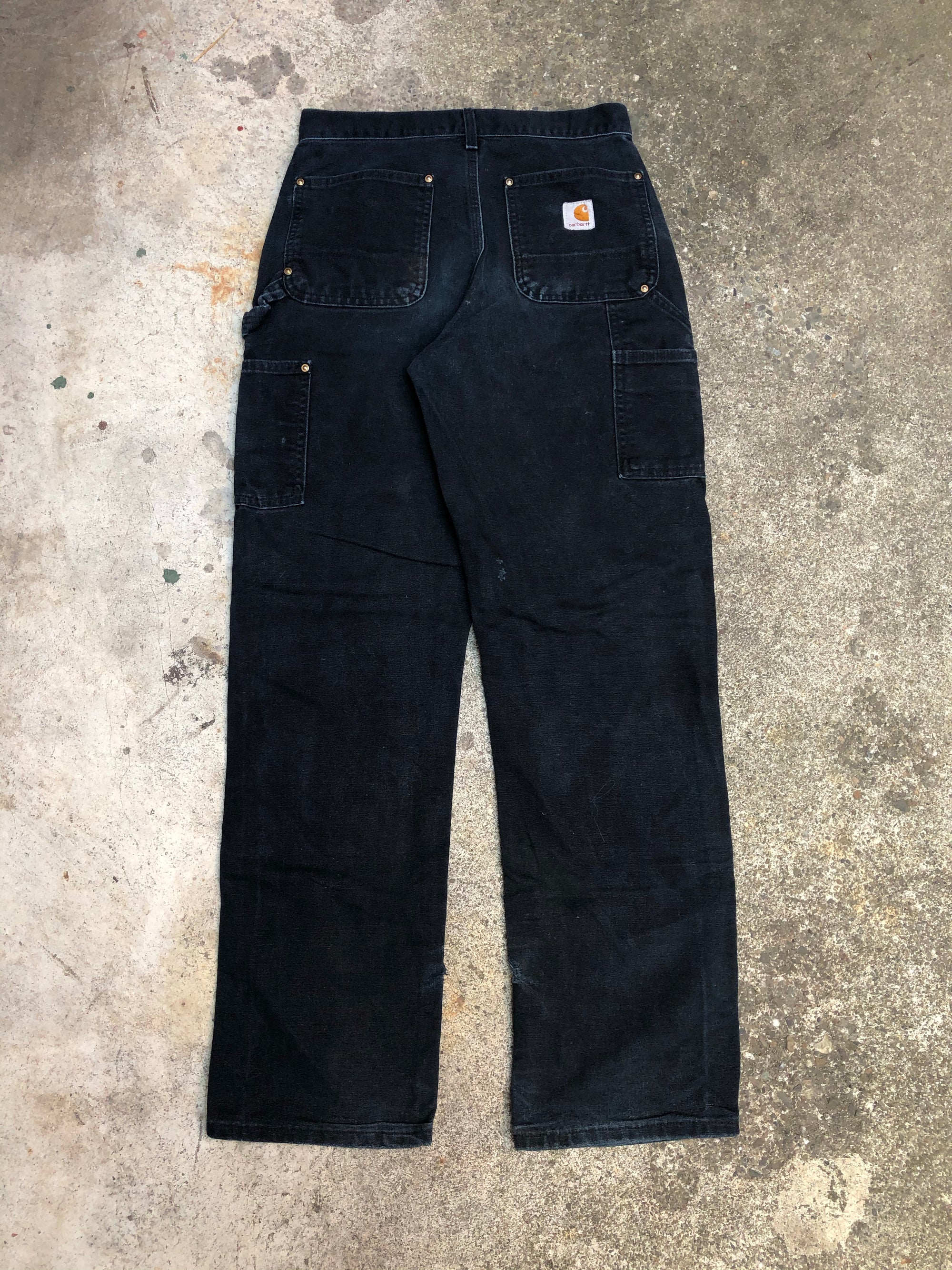 Carhartt B01 Black Double Front Knee Work Pants (28X31)