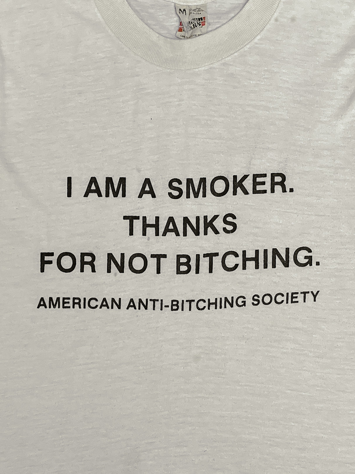 1980s “I Am A Smoker” Screen Stars Tee