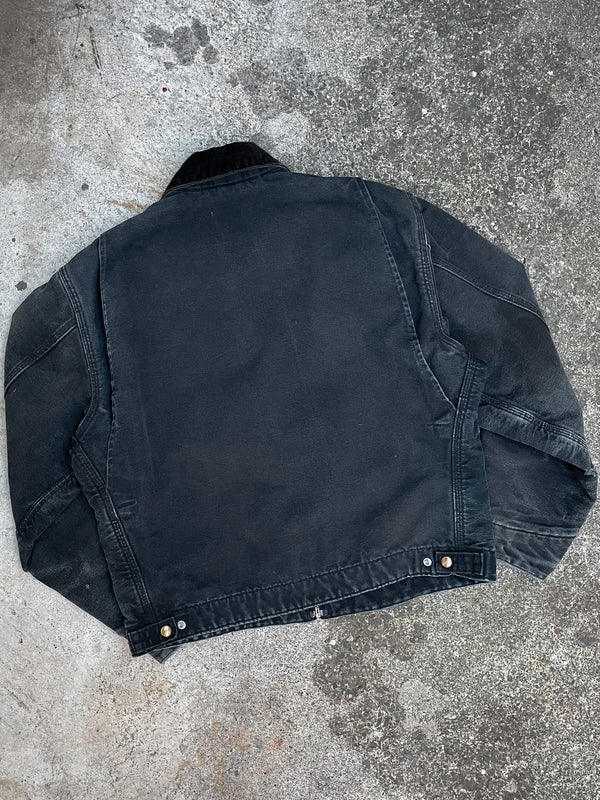 Vintage Carhartt Faded Black Lined Work Jacket (M)