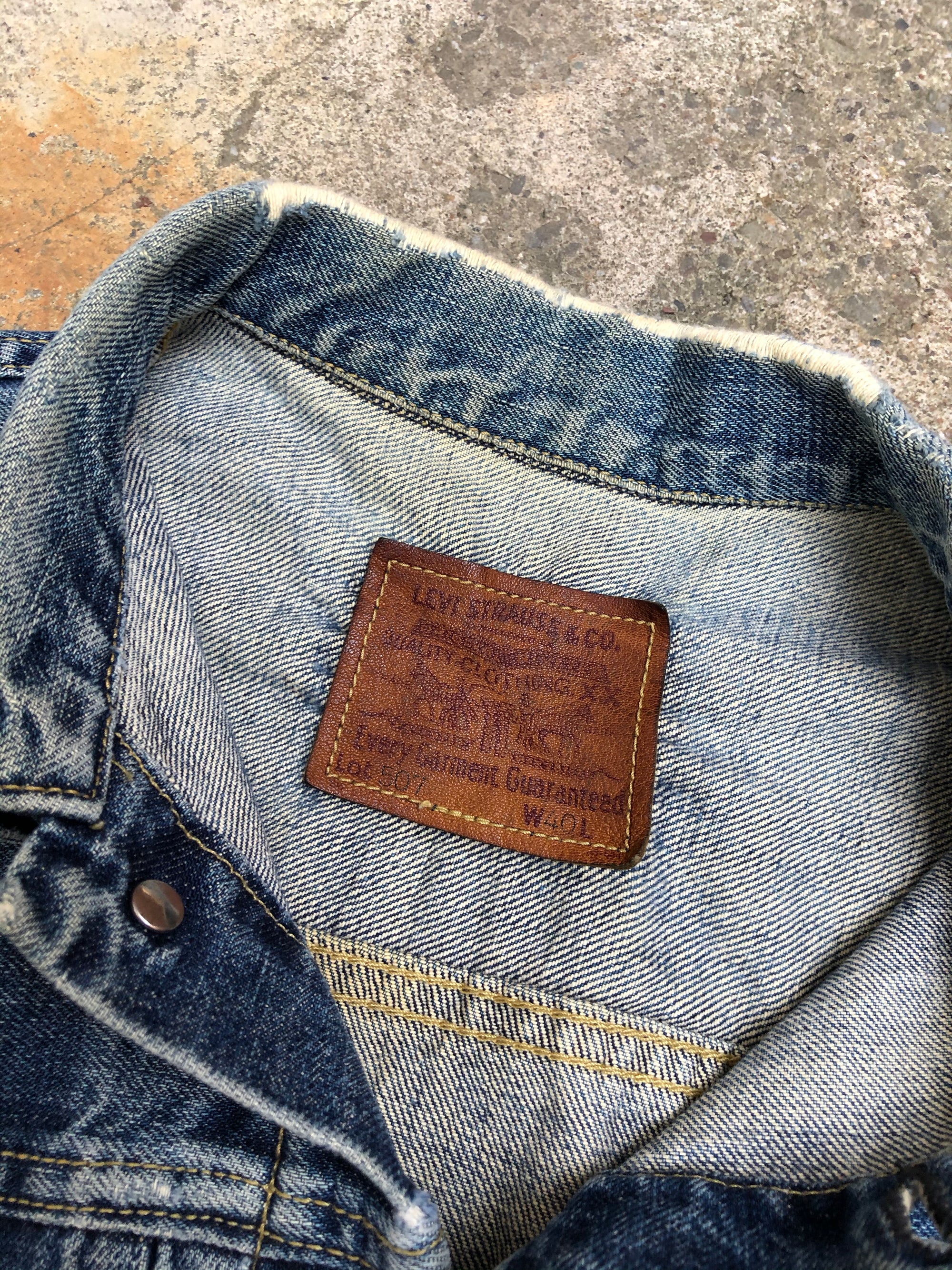 1990s Levis Japanese Selvedge 71507 Type II Denim Jacket